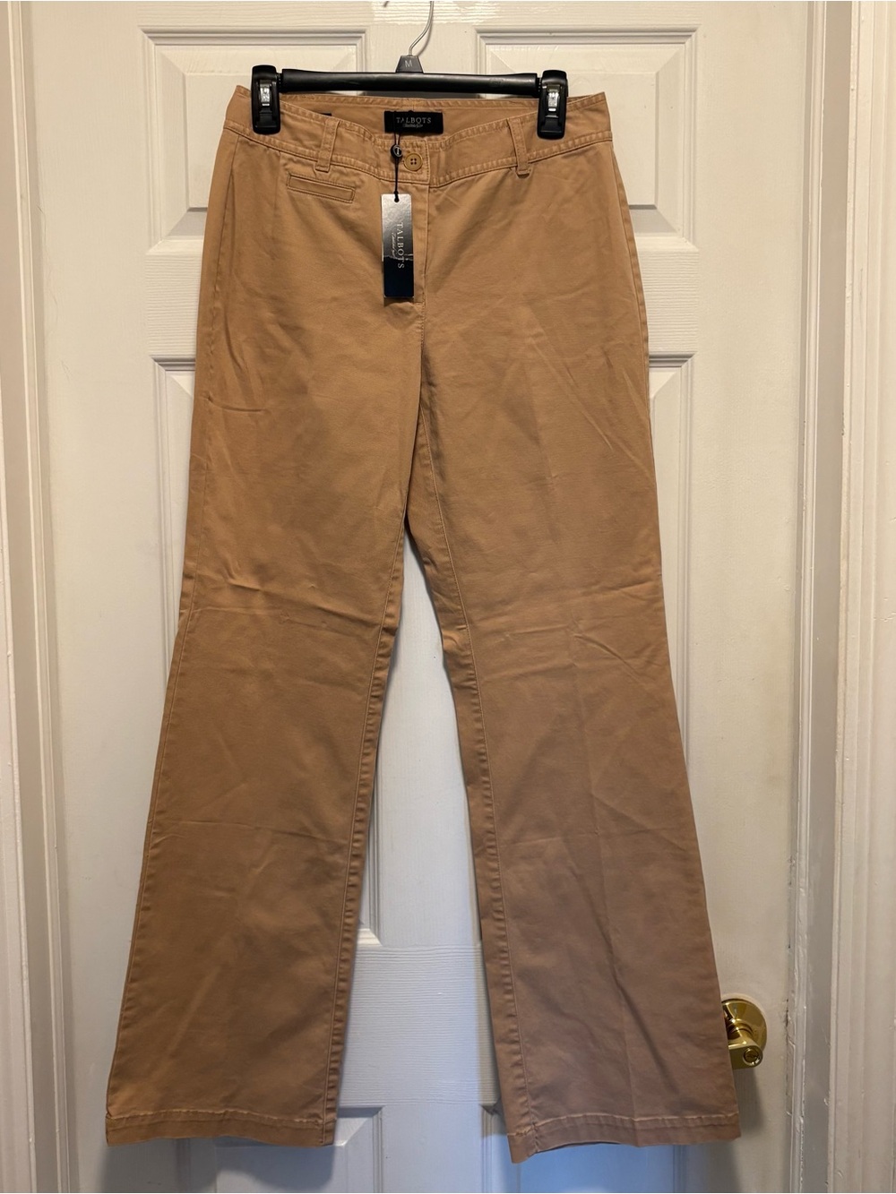 Talbots Women's Tan Flare-Leg Jeans
